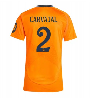 Real Madrid Daniel Carvajal #2 Segunda Equipación Mujer 2024-25 Manga Corta